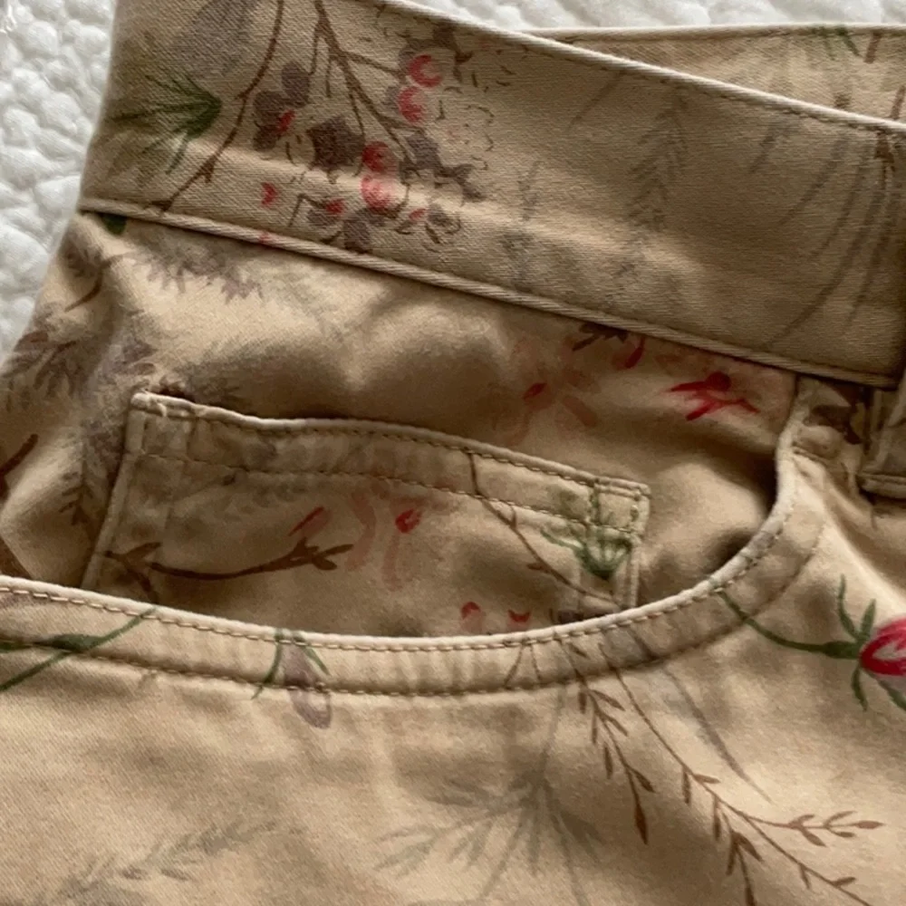 Polo Ralph Lauren Floral Straight Leg Pants - Pink and Tan - Picture 3 of 12